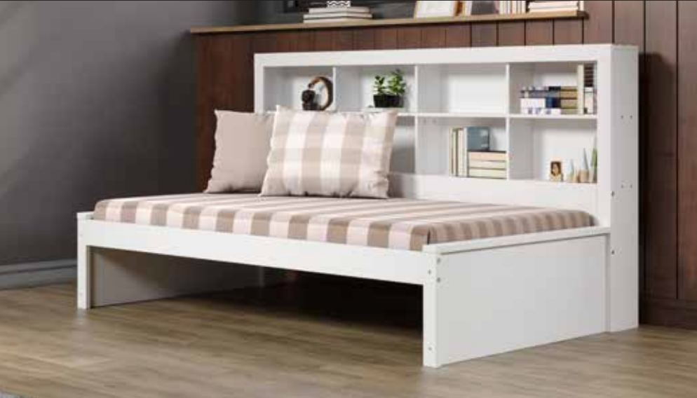 WEEKLY or MONTHLY. Glowing White Twin Bookcase Daybed Community