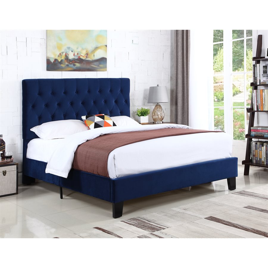 Navy blue twin sales bed