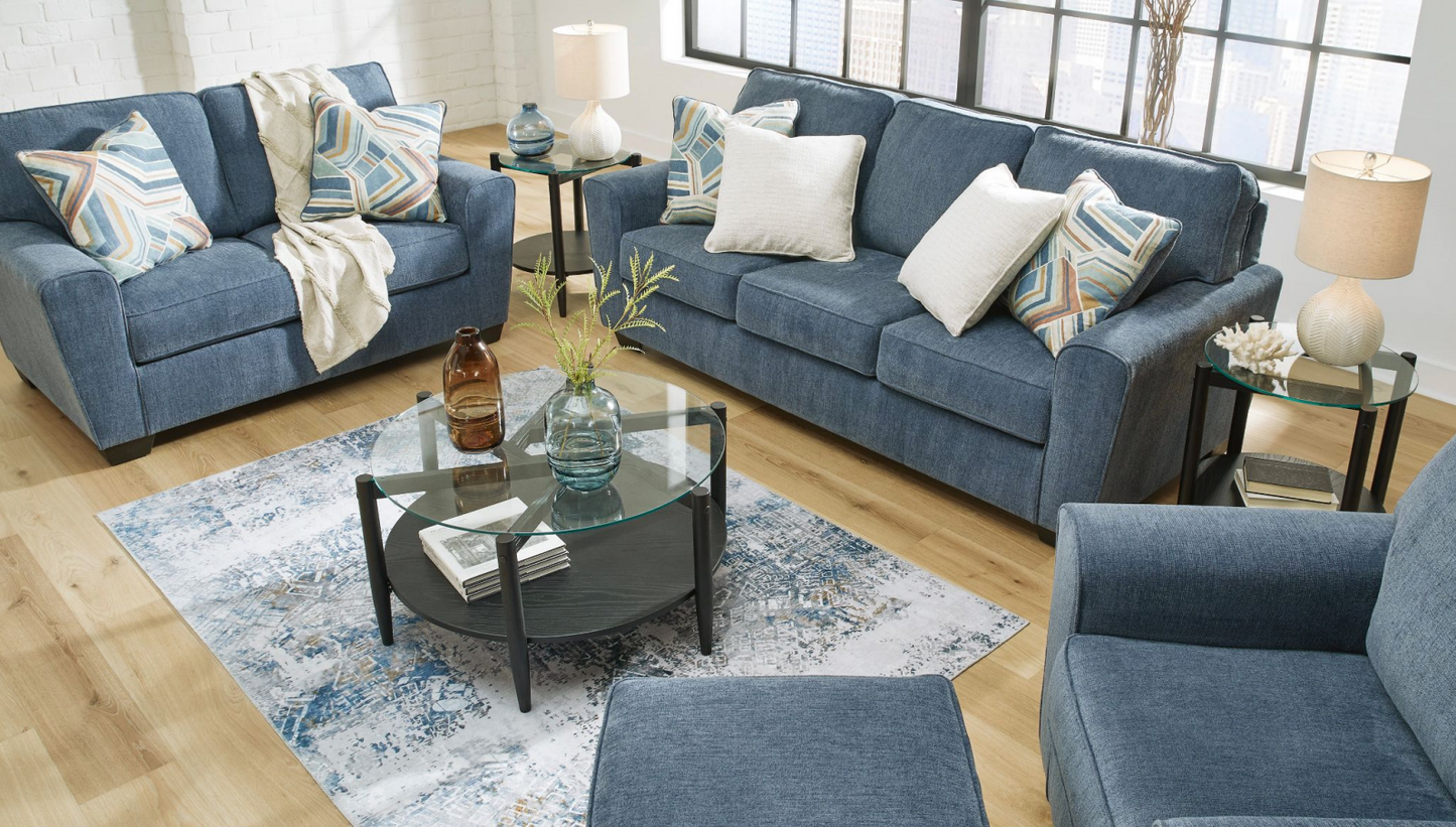 Indigo couch online living room