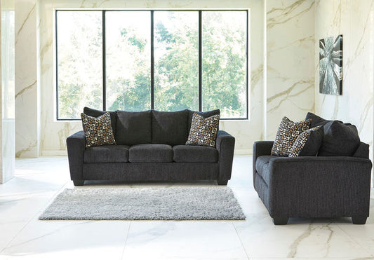 WEEKLY or MONTHLY. Winnner Wixon Slate Couch and Loveseat