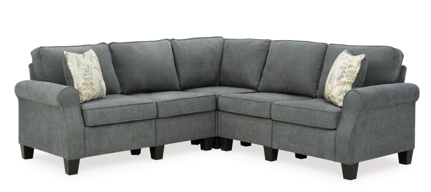 WEEKLY or MONTHLY. Alishoo Charcoal Couch and Loveseat