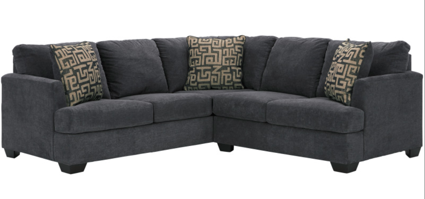 WEEKLY or MONTHLY. Amber Velvet Sectional