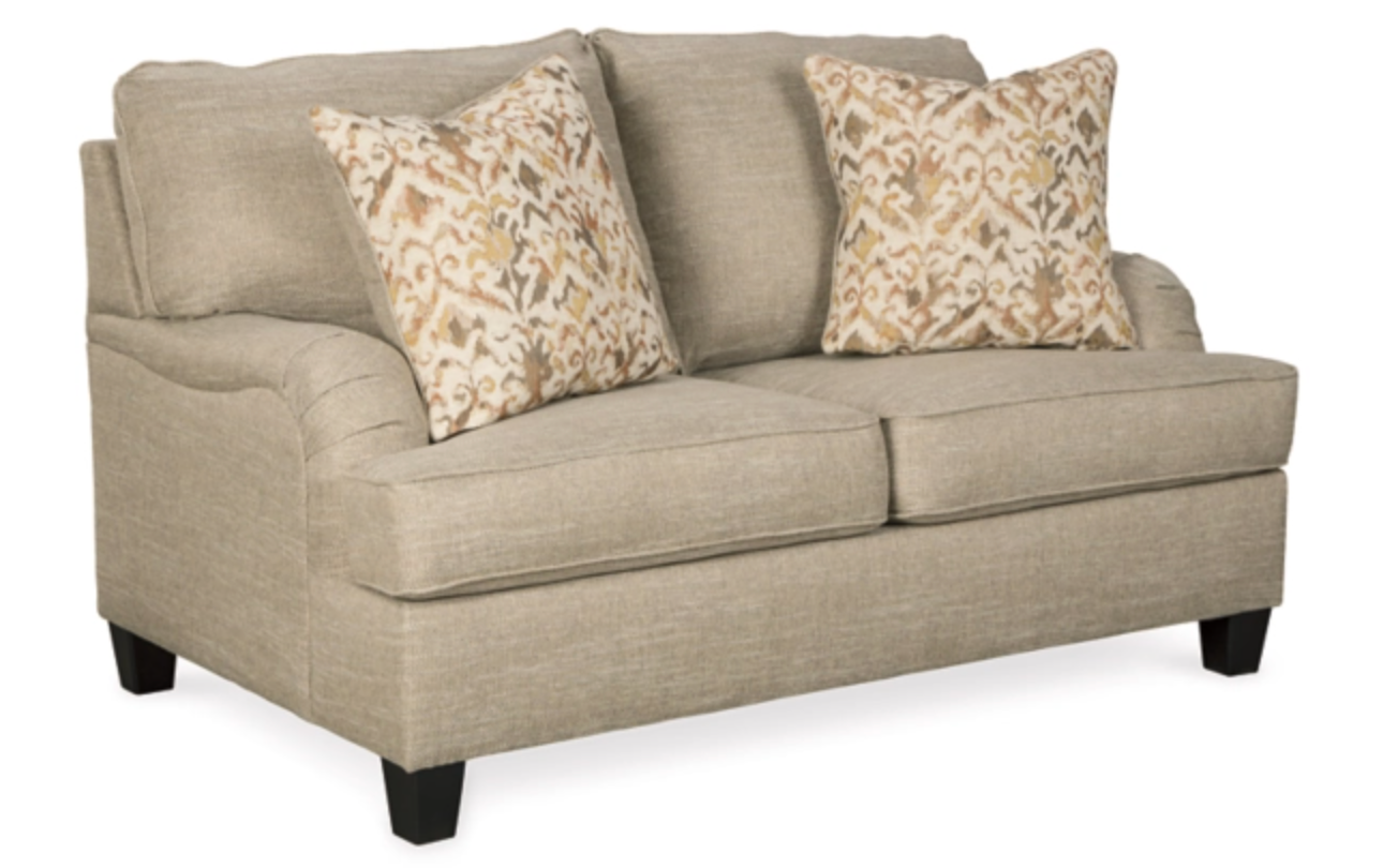 WEEKLY or MONTHLY. Allmenza Wheat Couch and Loveseat