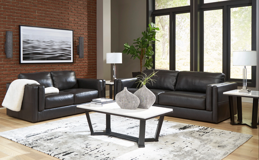 WEEKLY or MONTHLY. Ammita Onyx Couch and Loveseat