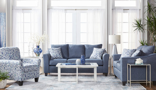 WEEKLY or MONTHLY. Becky Marty Cobalt Couch Set