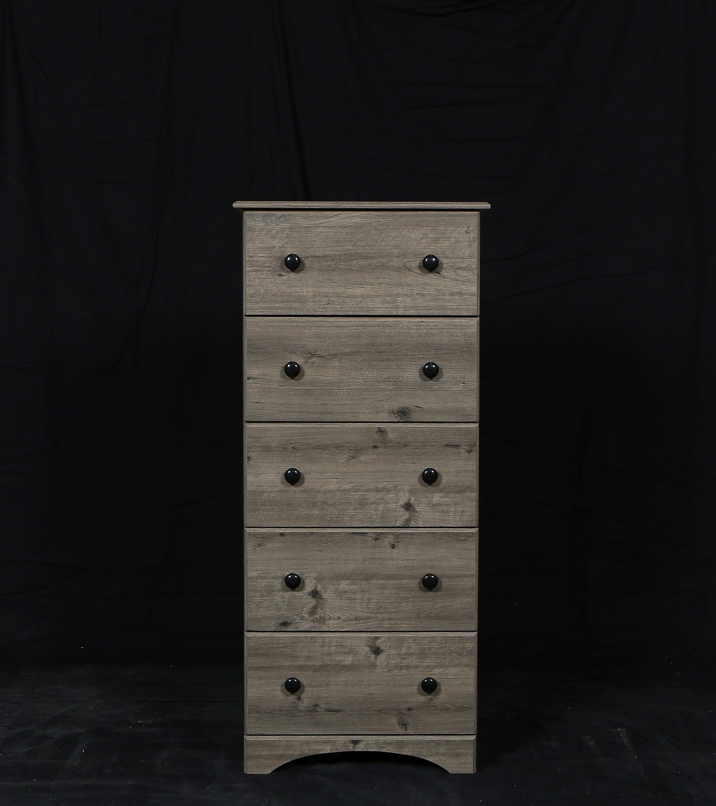 Weathered Gray Ash 4-Drawer Tallboy Chest