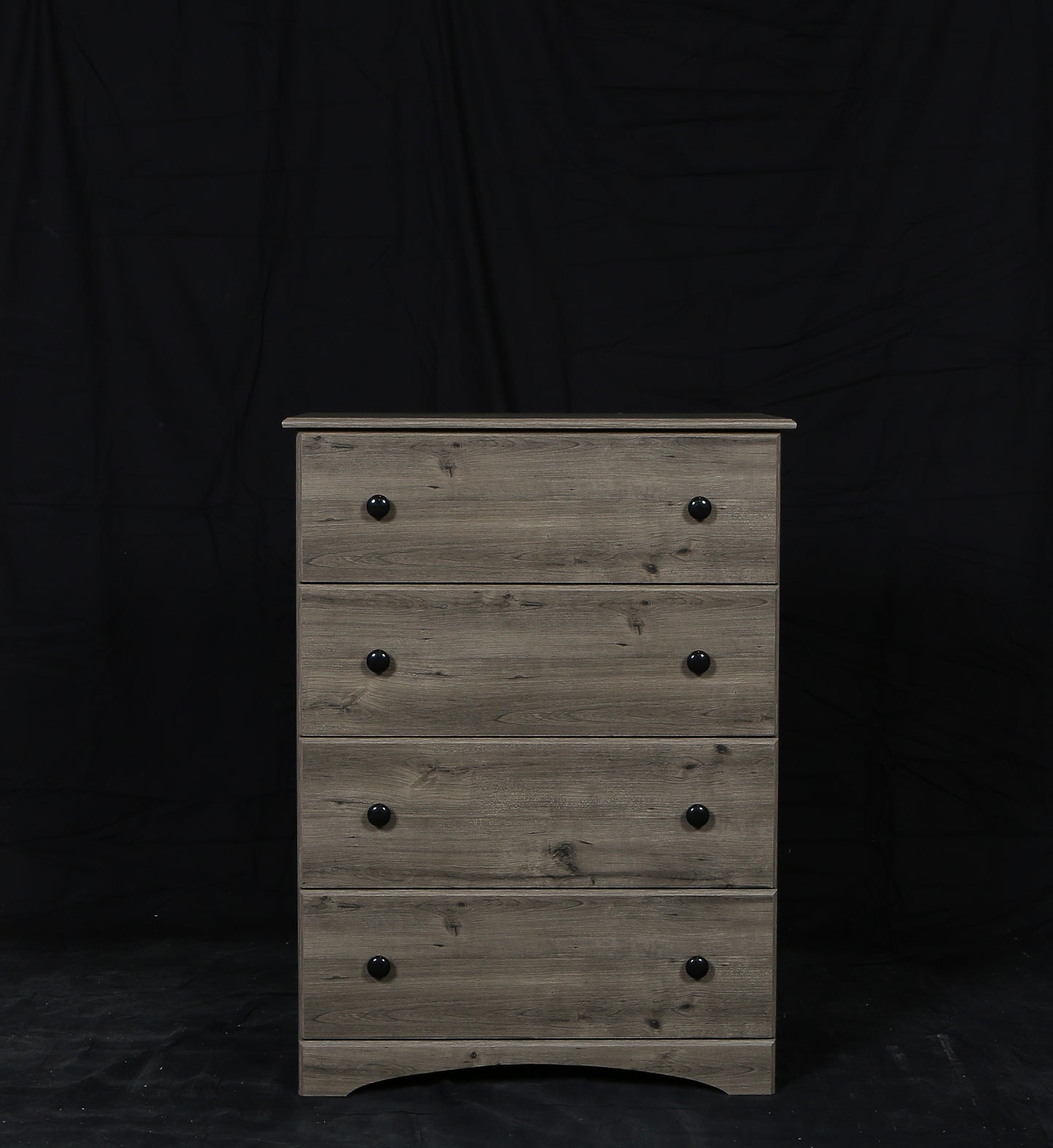 Weathered Gray Ash 5-Drawer Tallboy Chest