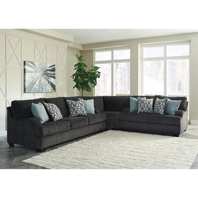 WEEKLY or MONTHLY. Carrey Deep Grey Sectional