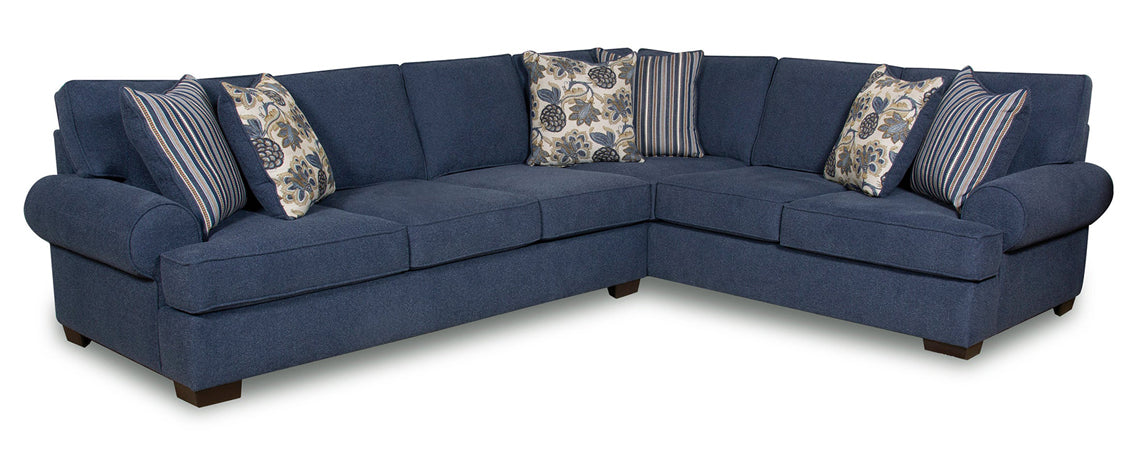 WEEKLY or MOTHLY. Laci Lace Blue Sectional