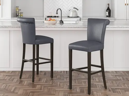 WEEKLY or MONTHLY. Upholstered Seat and Back Briar Barstools