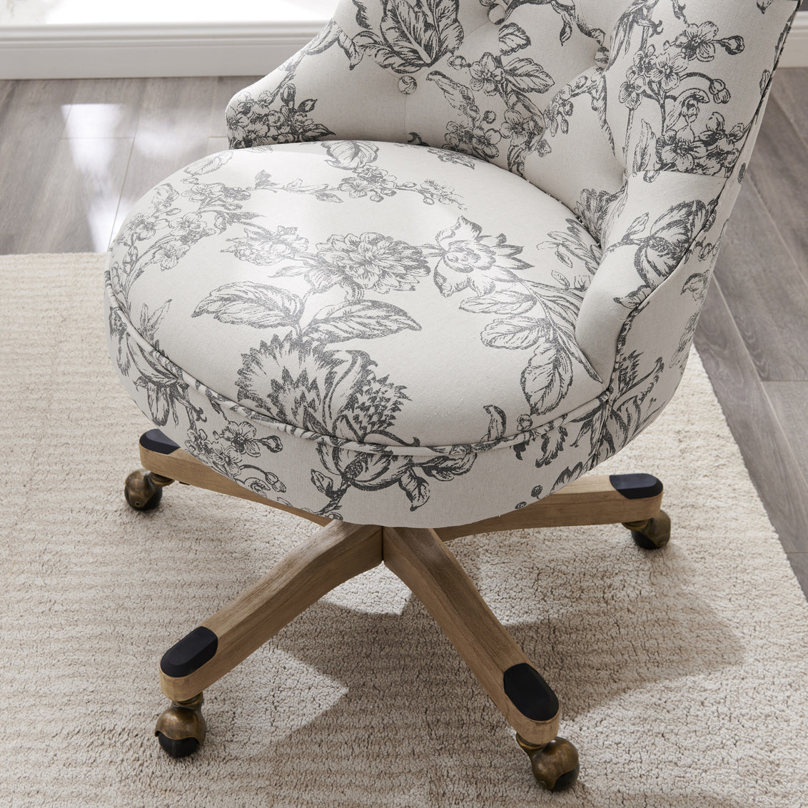 WEEKLY or MONTHLY. Sinclair Office Chair in Floral