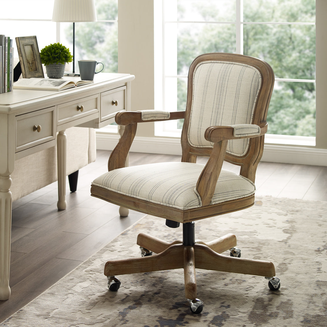 WEEKLY or MONTHLY. Marlene Striped Home Office Chair