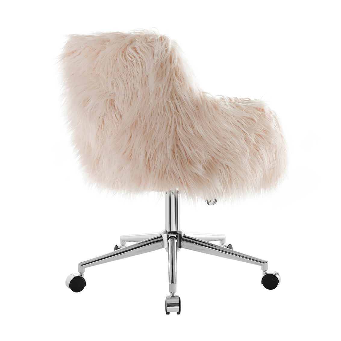 Light pink discount fuzzy desk chair