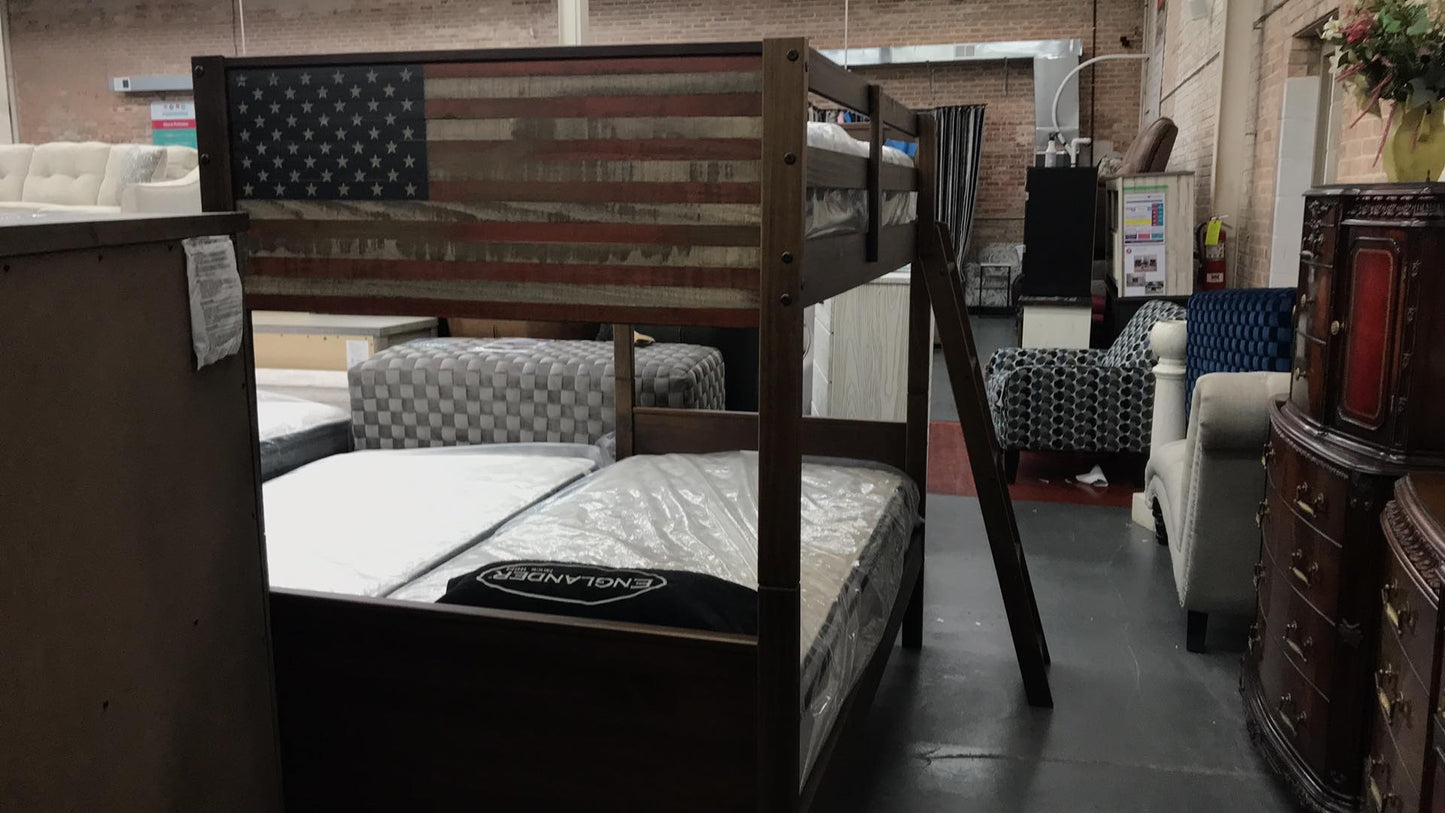 WEEKLY or MONTHLY. Be a Patriot Twin over Twin Bunk Bed