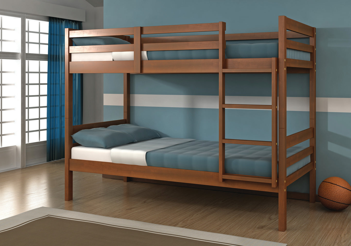 WEEKLY or MONTHLY. Econo Ranch Twin over Twin Bunkbed with Fixed Ladder
