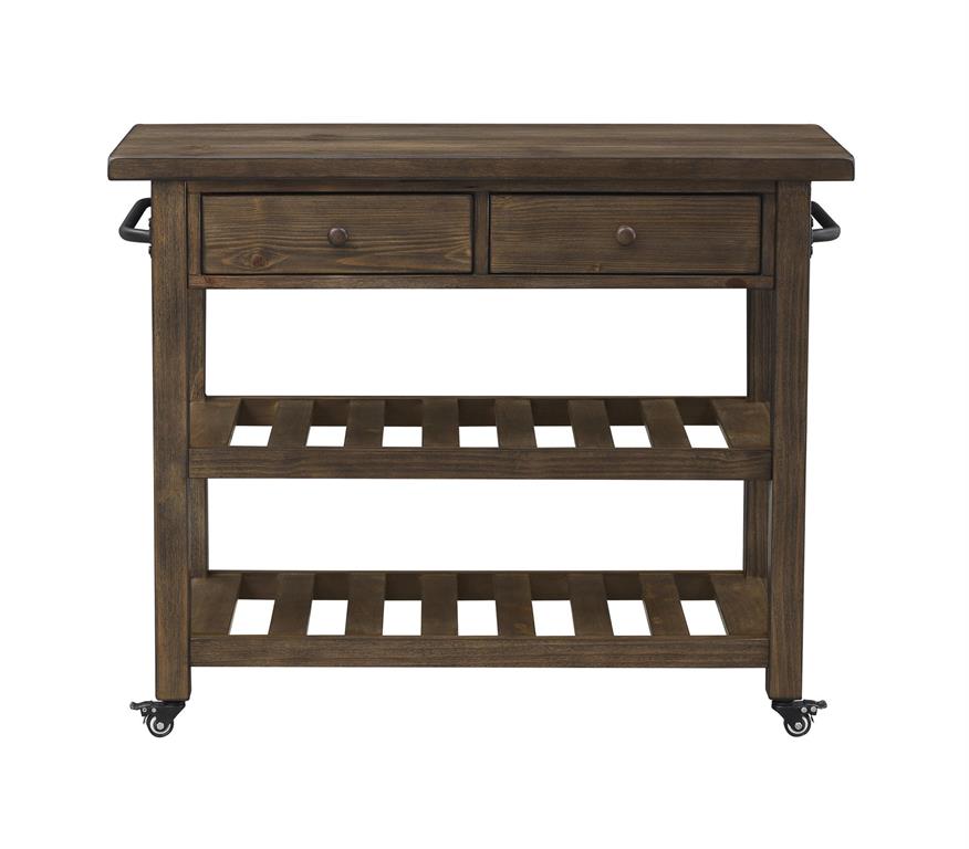 WEEKLY or MONTHLY. Orchard White Rub Kitchen Cart