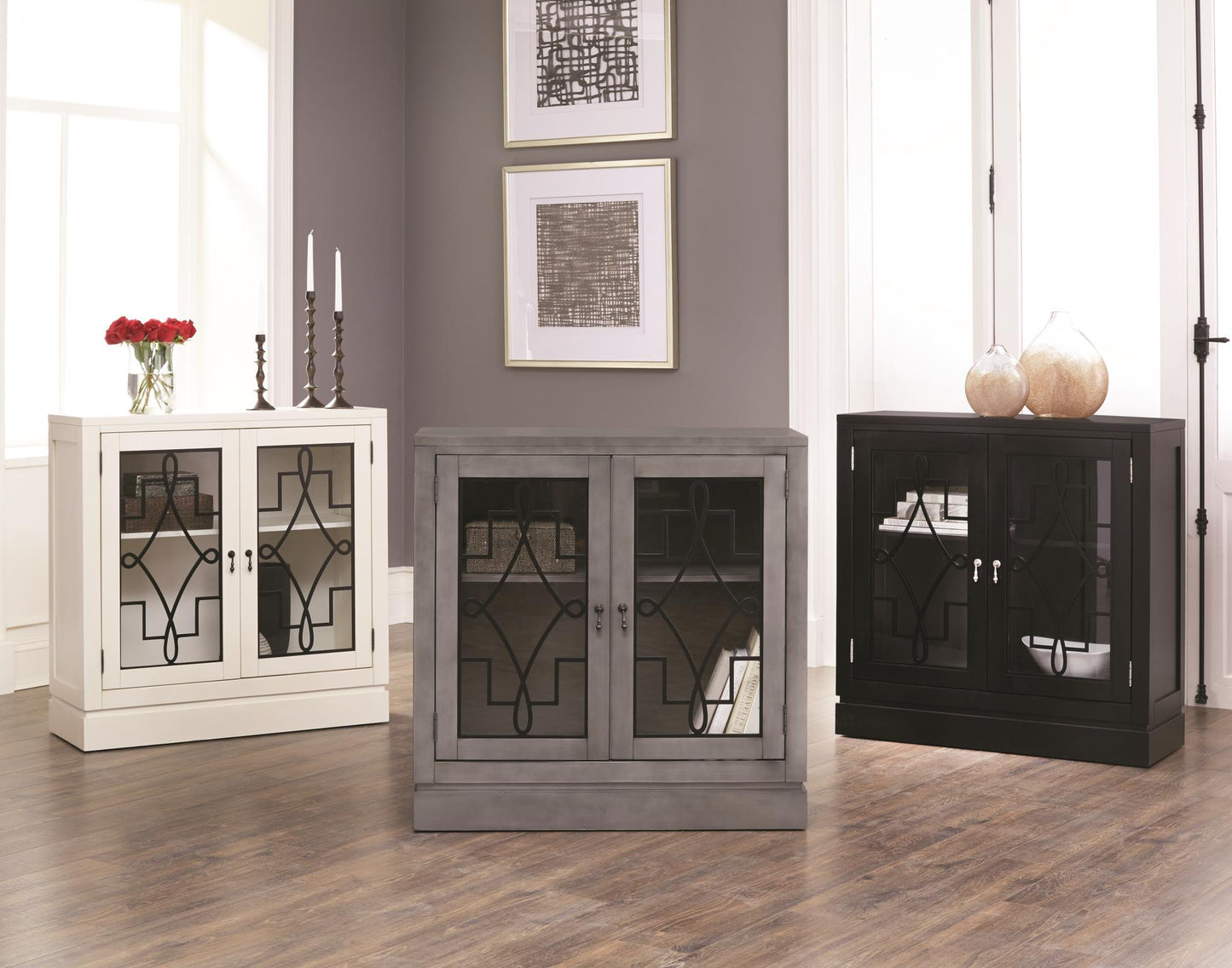 WEEKLY or MONTHLY. Double Door Beauty Modern Accent Console