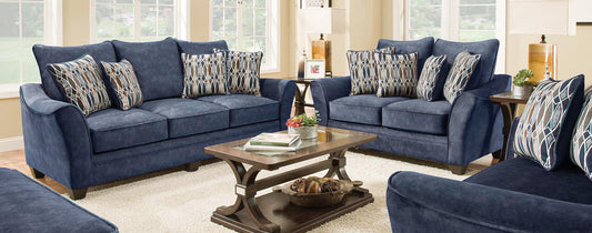 WEEKLY or MONTHLY. Athena Navy Sofa