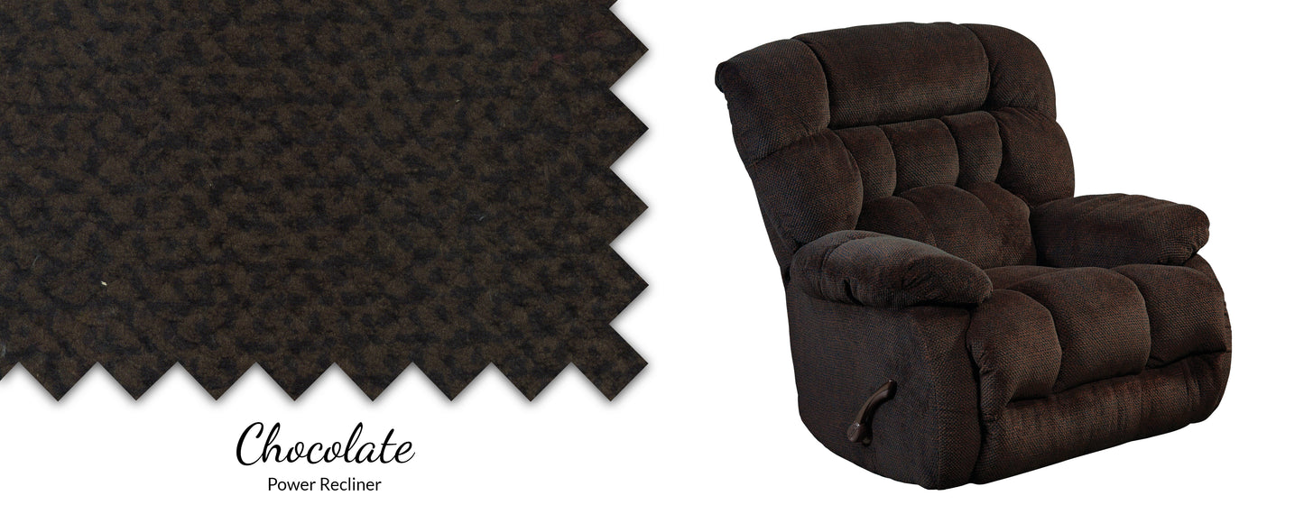 WEEKLY or MONTHLY. Daly's Comfort Chocolate POWER Recliner