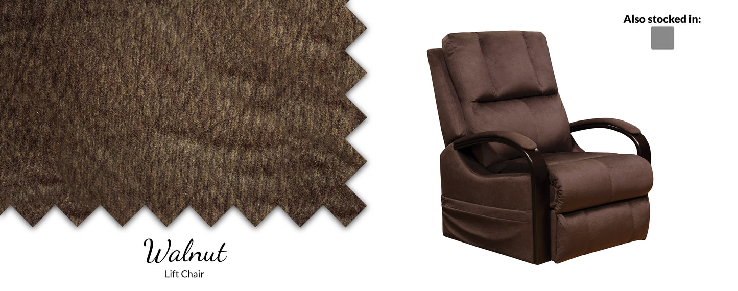 WEEKLY or MONTHLY. Chandler Walnut Lift Chair with Heat and Massage