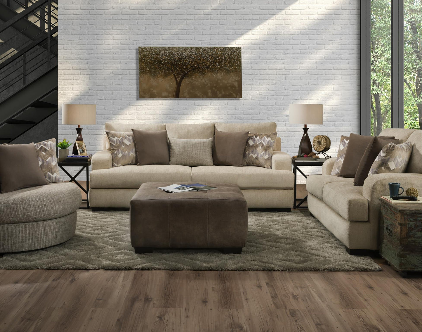 WEEKLY or MONTHLY. Rally Birch Tree Couch & Loveseat