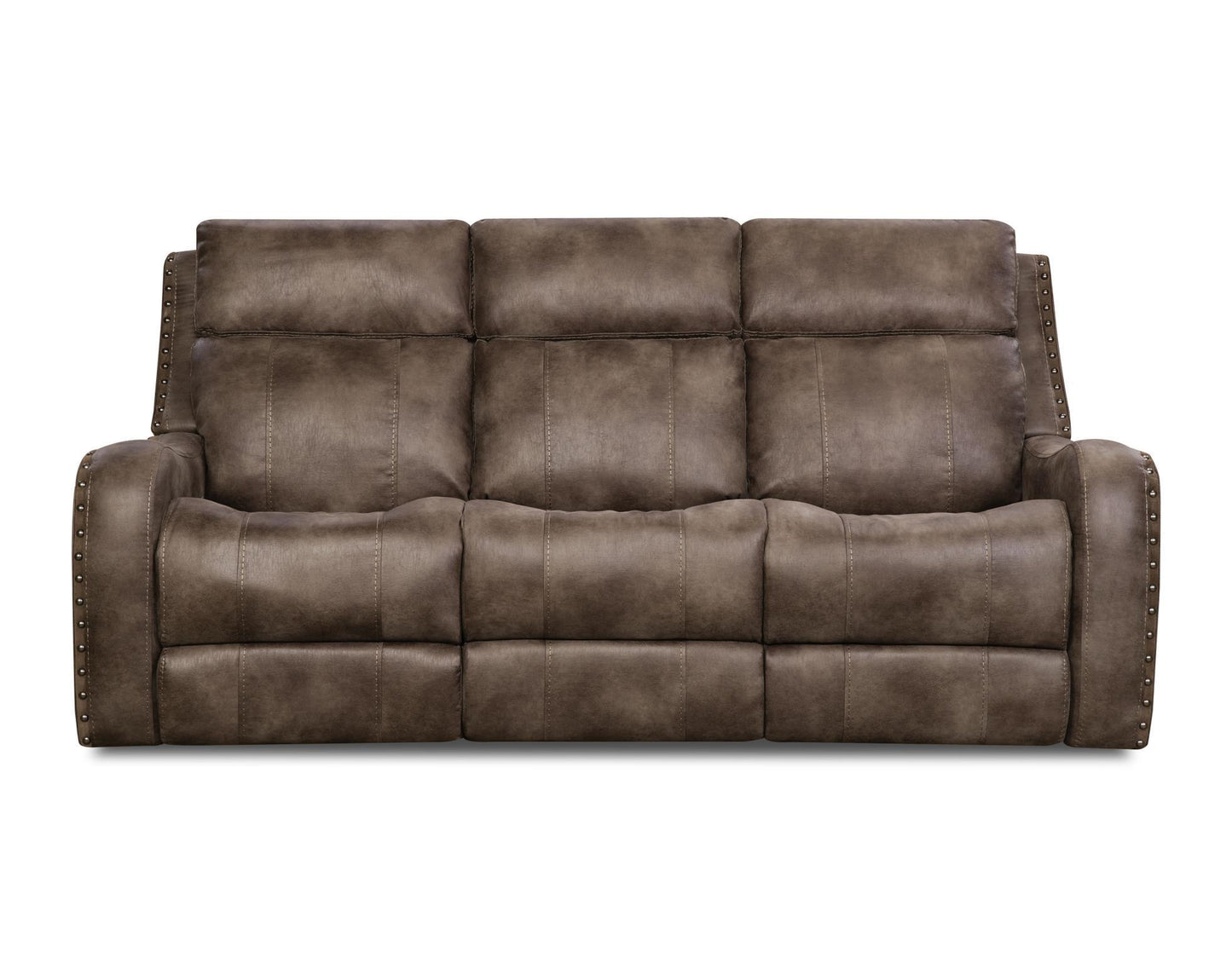 WEEKLY or MONTHLY. Morning Dove Taupe Reclining Couch & Loveseat