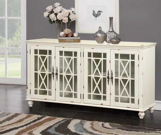 WEEKLY or MONTHLY. 4-Door Pleasant Harper Branch Accent Console