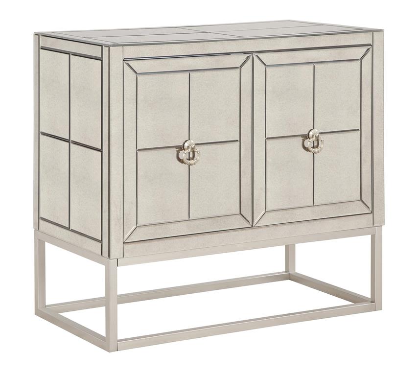 WEEKLY or MONTHLY. Silver Shine 2-Door Cabinet