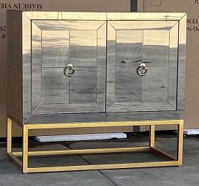 WEEKLY or MONTHLY. Silver Shine 2-Door Cabinet