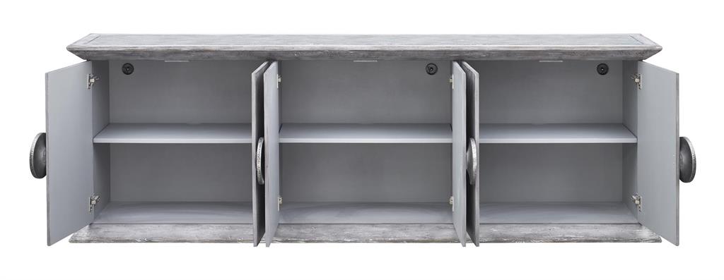 WEEKLY or MONTHLY. Wortham Gray Media Console
