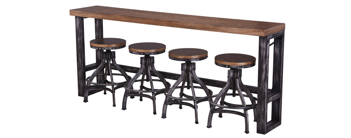 WEEKLY or MONTHLY. Chandy Brown Sofa Bar & 2 Barstools