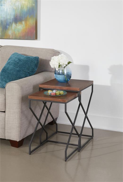 Mateo Brown Round End Table