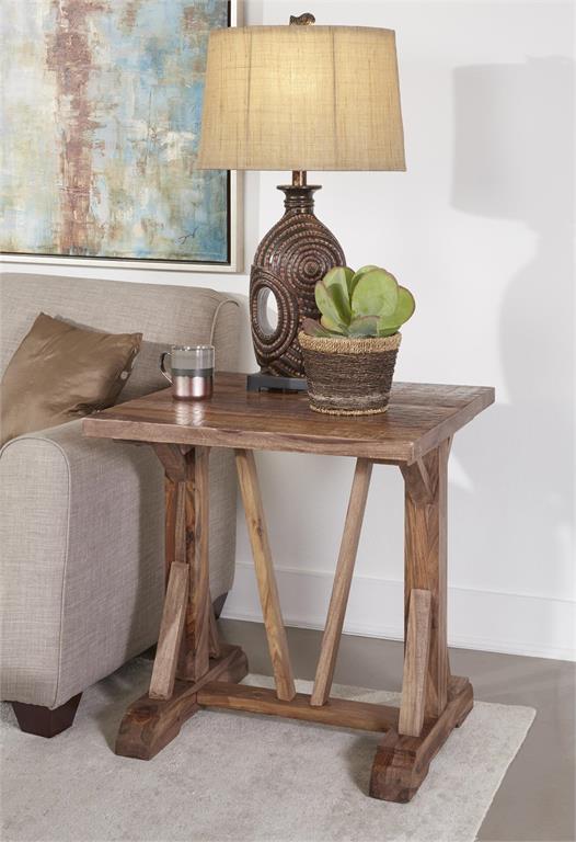 WEEKLY or MONTHLY. Chatter Brown Sofa Console Table