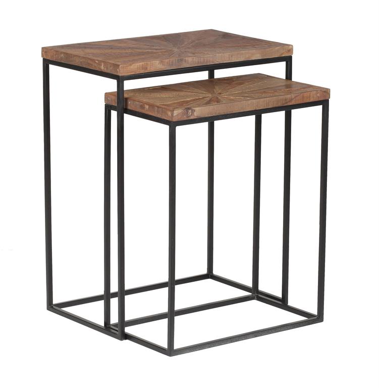 WEEKLY or MONTHLY. Rayza Brown Nesting End Table