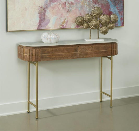 WEEKLY or MONTHLY. Rian Marble Sofa Console Table