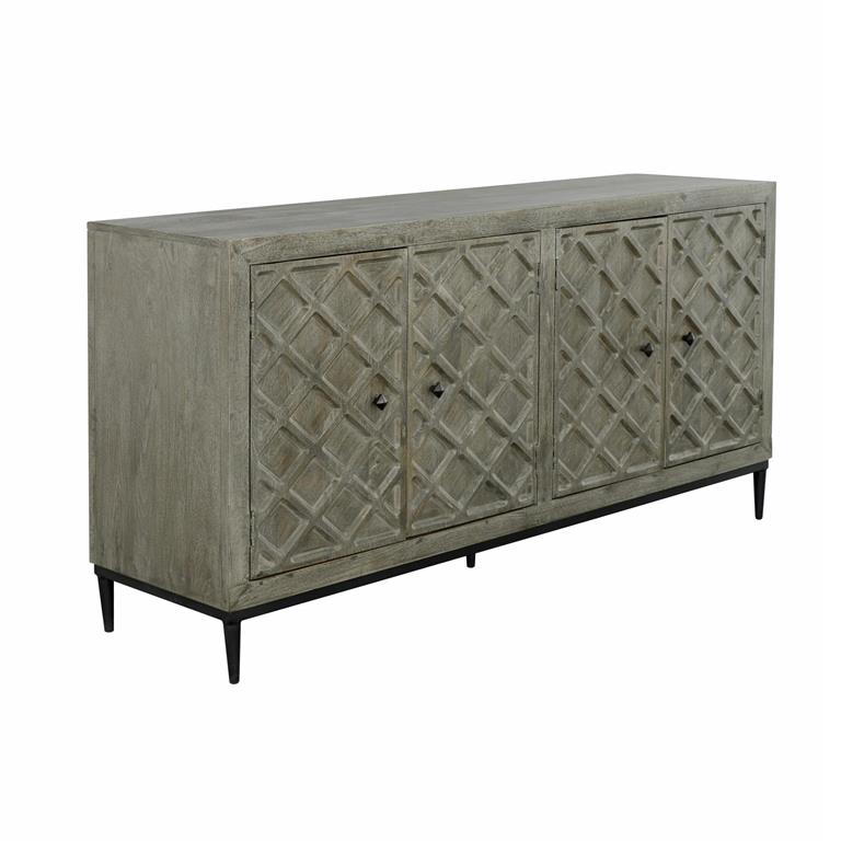WEEKLY or MONTHLY. Crescent Grey Media Console