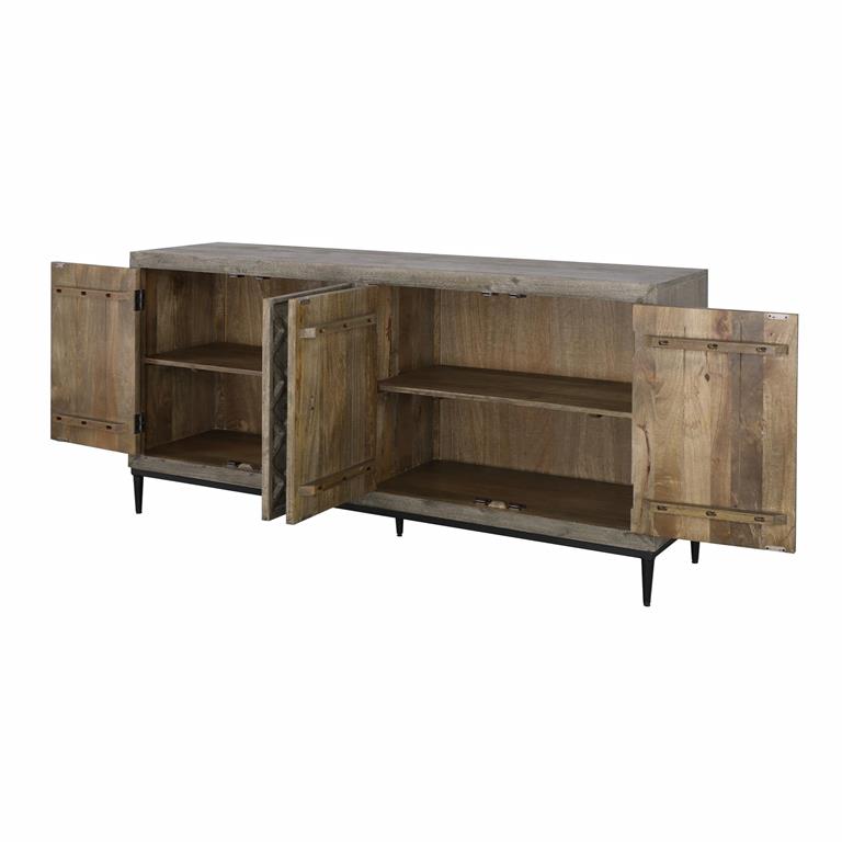 WEEKLY or MONTHLY. Crescent Grey Media Console