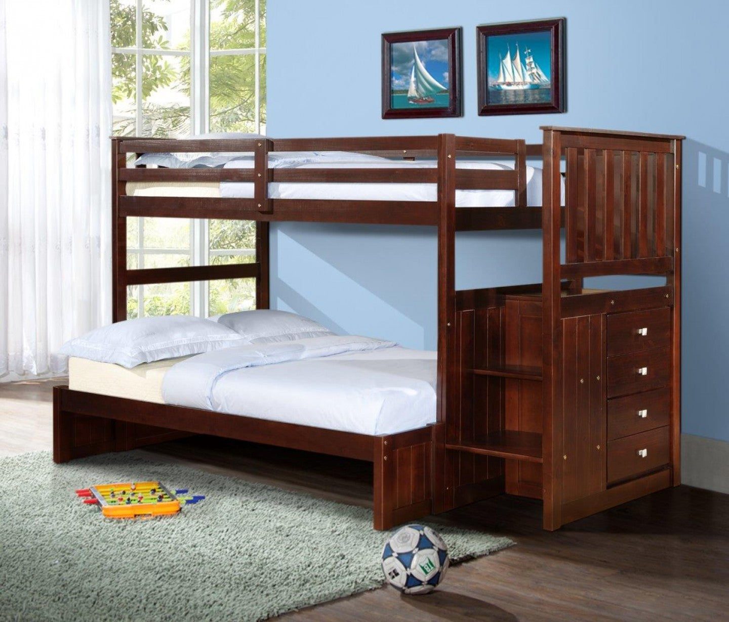 Mission twin over full bunk best sale bed