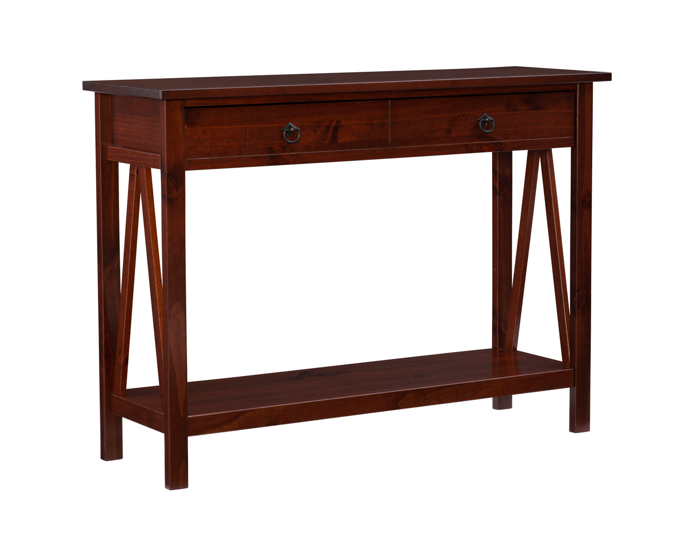 WEEKLY or MONTHLY. Titan Deep Brown Console and End Table