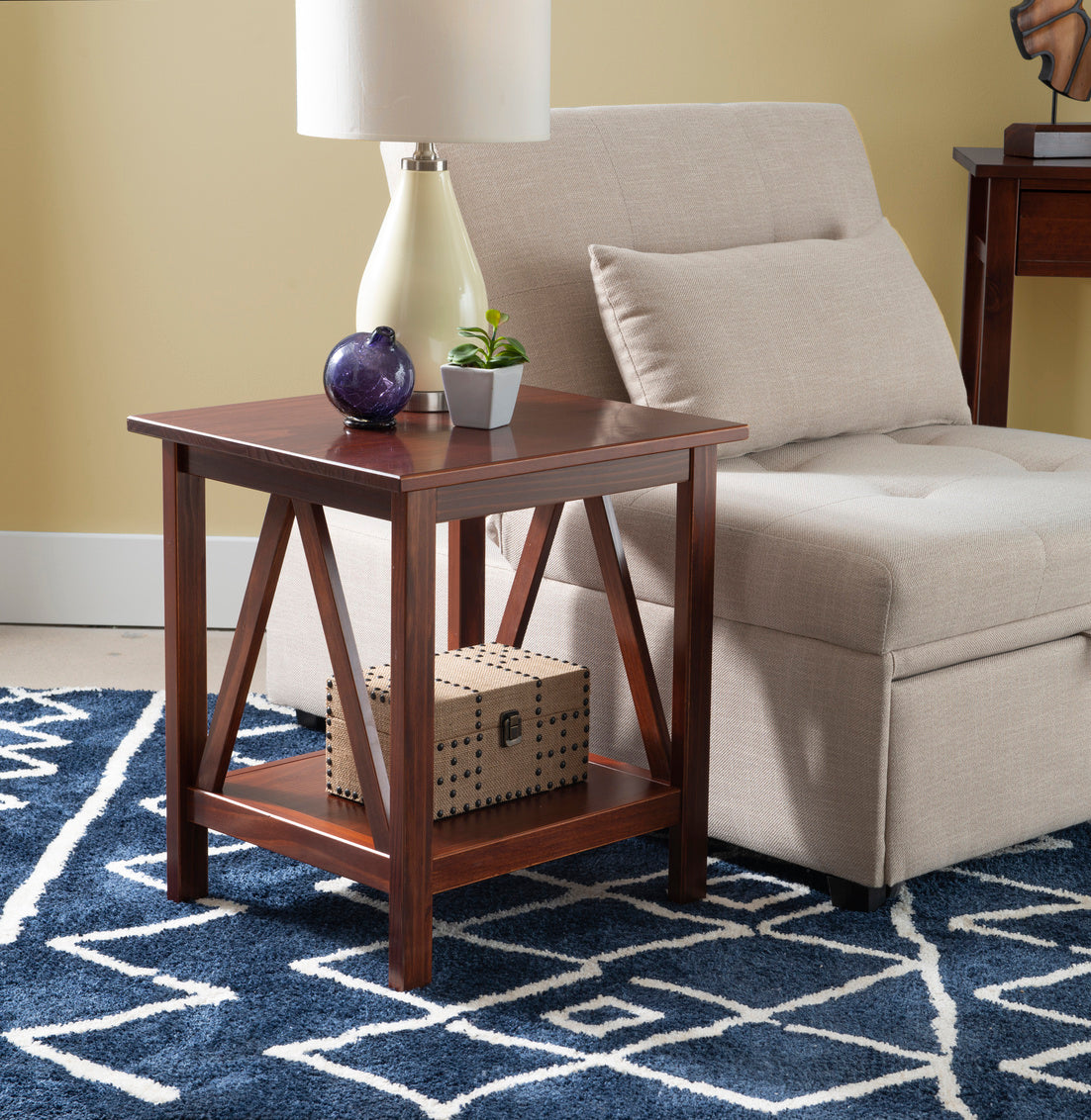 WEEKLY or MONTHLY. Titan Deep Brown Console and End Table