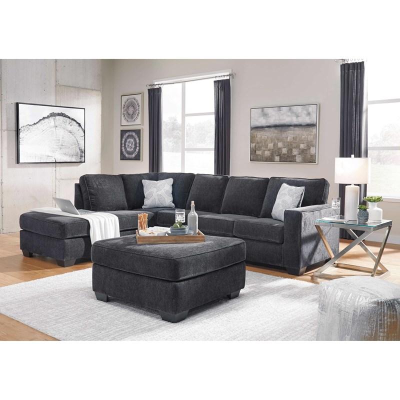 WEEKLY or MONTHLY. Beautiful Altaira Black Sectional