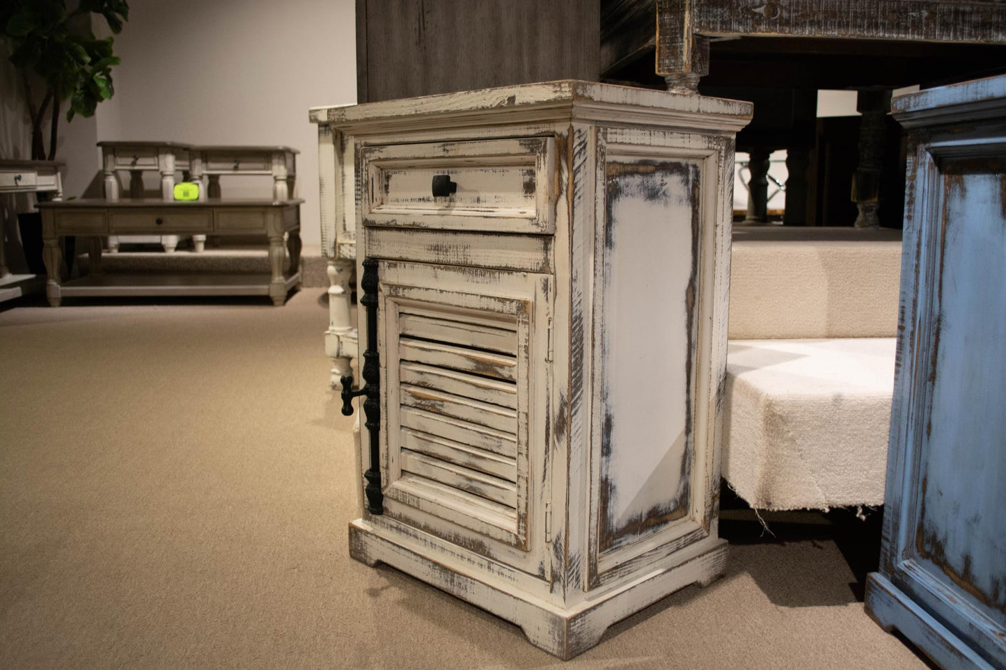 WEEKLY or MONTHLY. Belle Rubbed Gray Accent Table