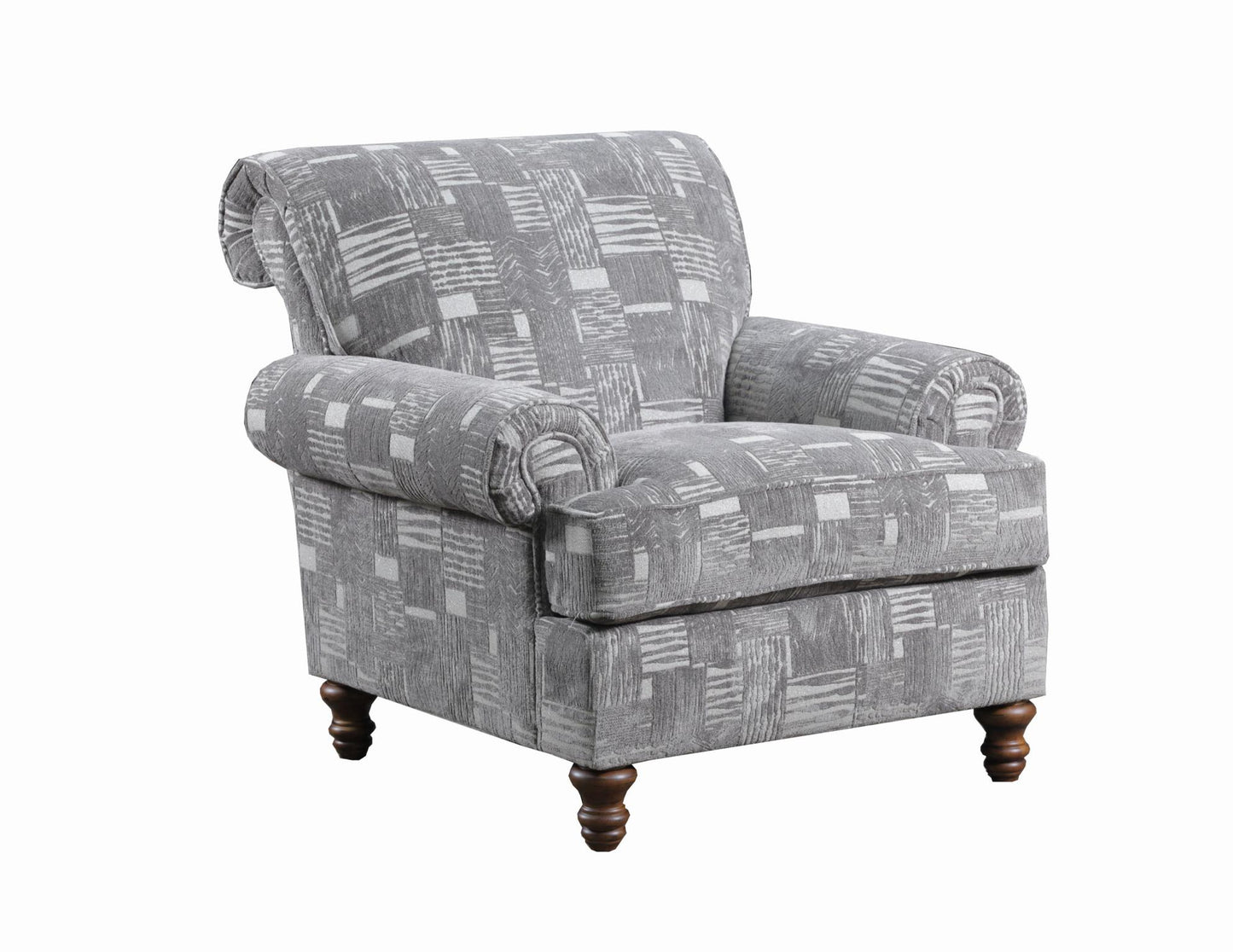 WEEKLY or MONTHLY. Star Light Pewter Accent Chair