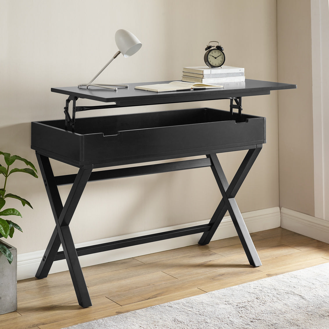 Awesome Black Lift Top Desk