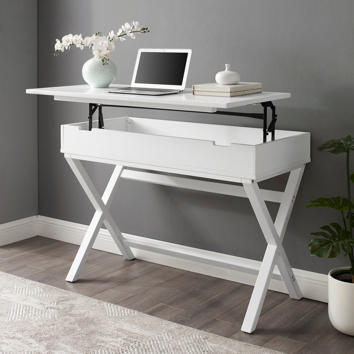 WEEKLY or MONTHLY. Amazing White Lift Top Desk