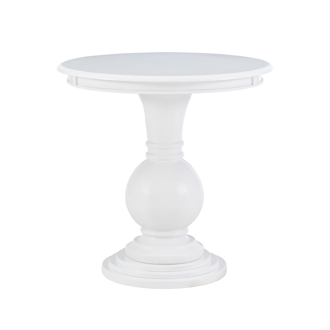 Emelie White Round Side Table