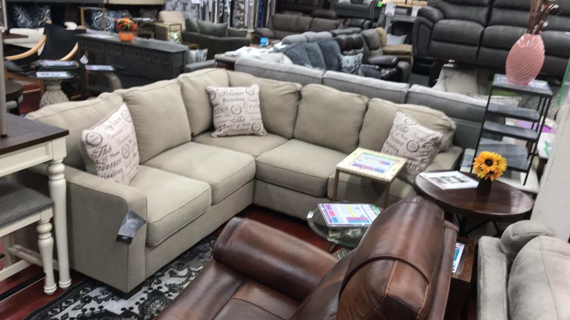 Alenya charcoal store laf sectional