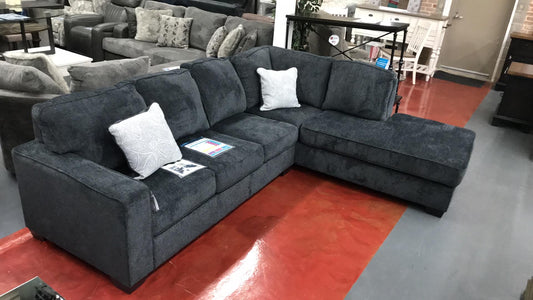 WEEKLY or MONTHLY. Beautiful Altaira Black Sectional