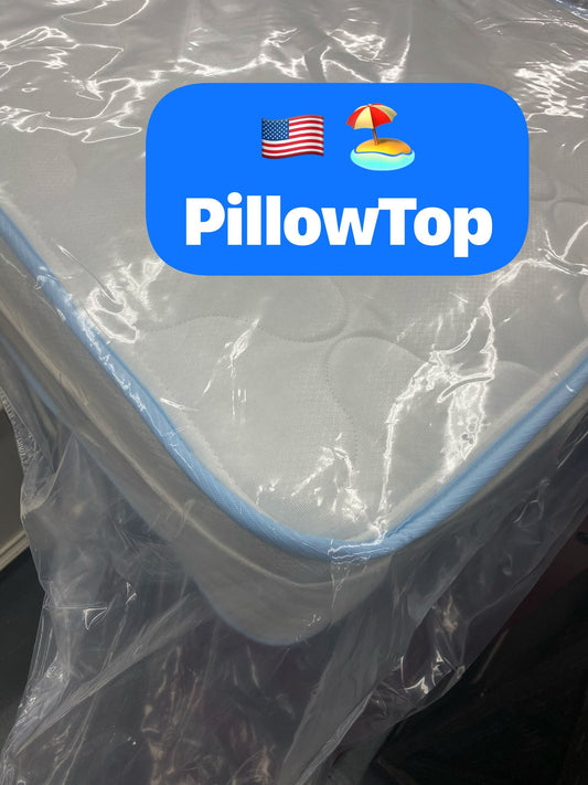 WEEKLY or MONTHLY. American Beach Pillow Top Full Mattress