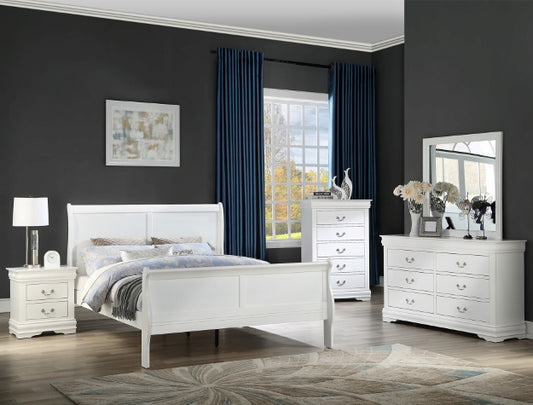 WEEKLY or MONTHLY. Louis Philip QUEEN White Bedroom
